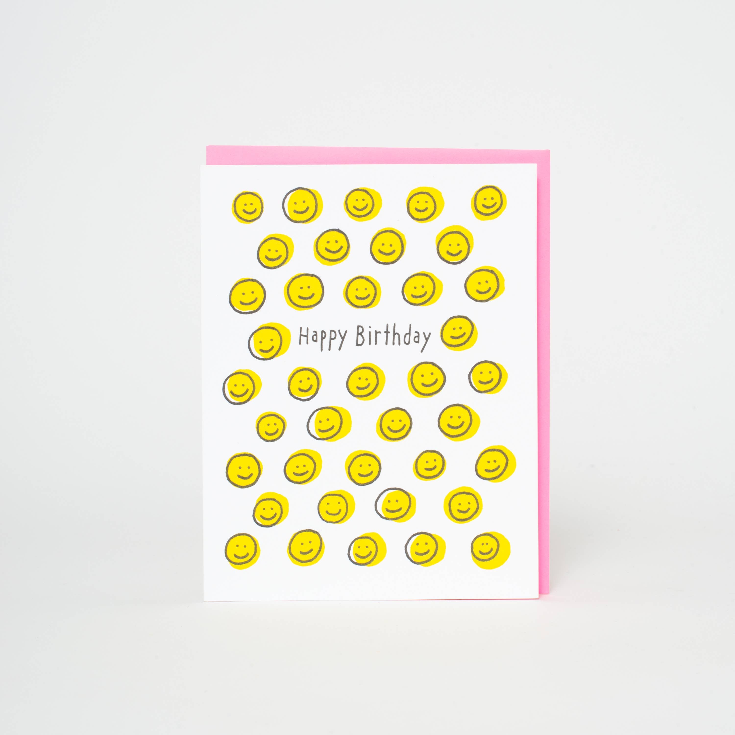 Happy Face Birthday Card