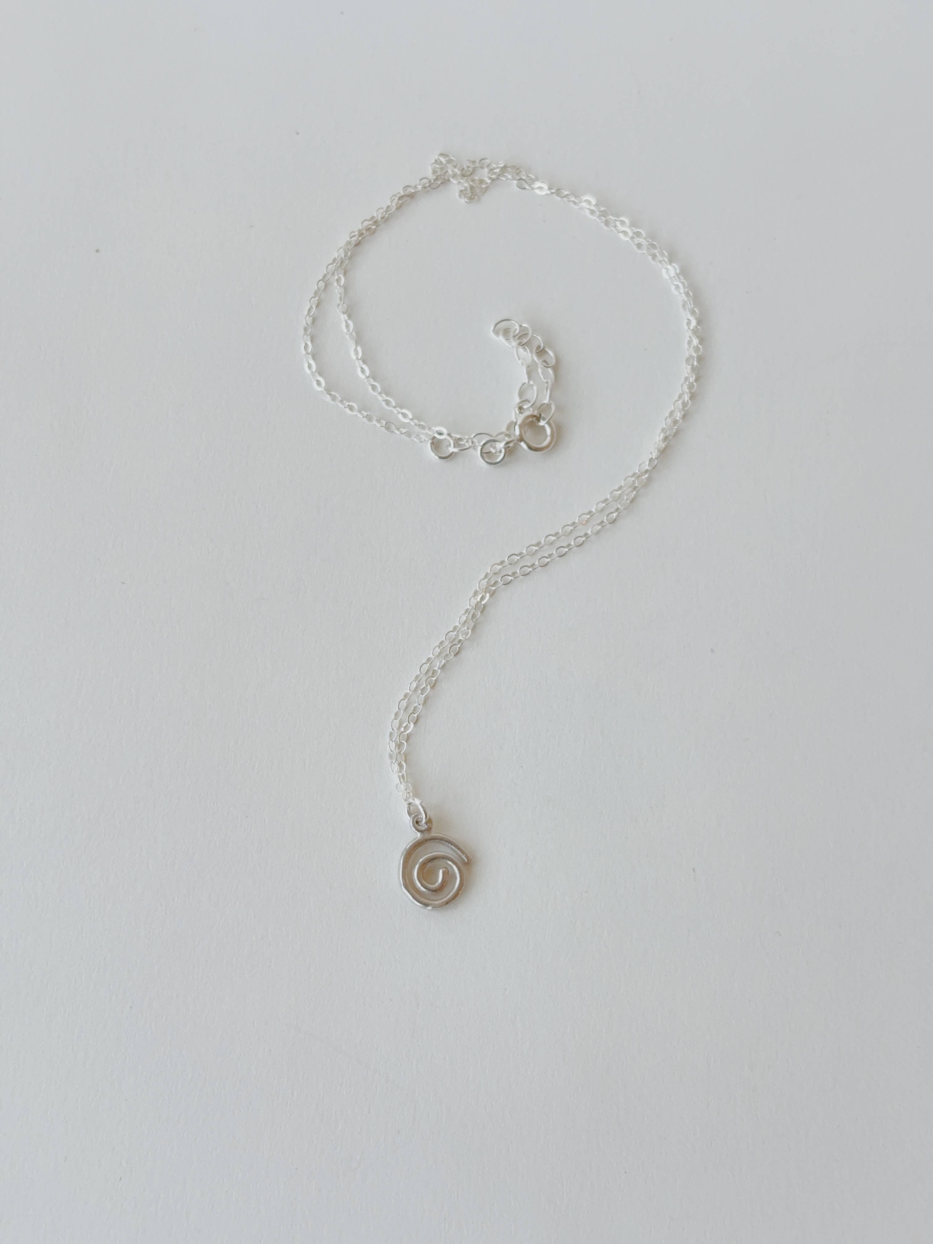 Spiral Charm Necklace