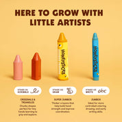 Triangle Beeswax Crayons