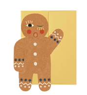 Gingerbread Man Die Cut Card