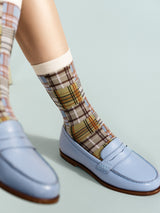 Madras Crew Sock