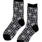 Blossom Sheer Crew Sock - Black
