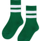Green Varsity Sporty Crew Sock