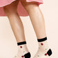 Dainty Sheer Short Crew Sock