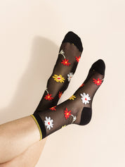 Louann Sheer Crew Sock