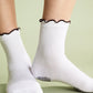 Thermal Ruffle Sporty Grip Crew - White