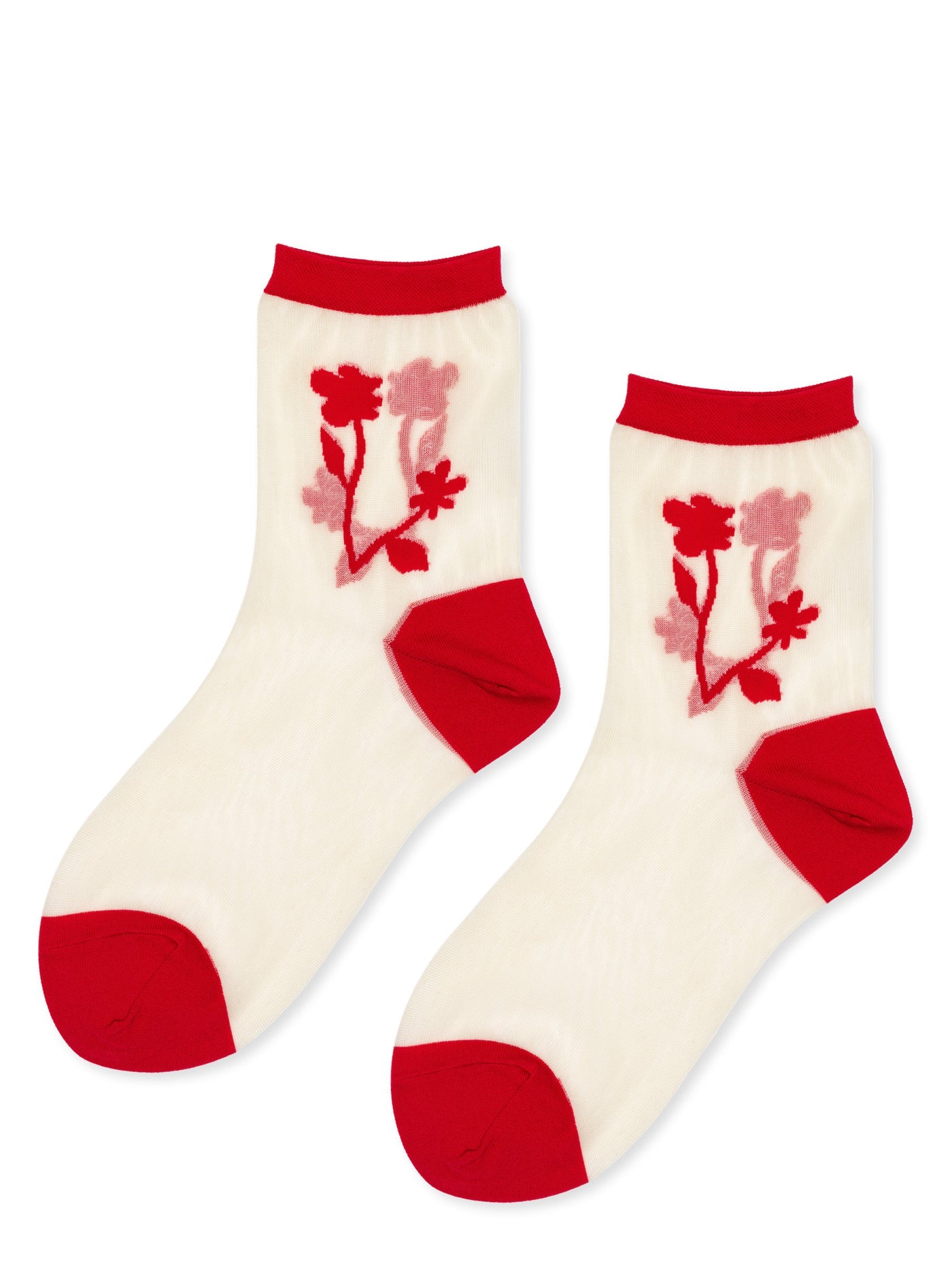 Shadowplay Sheer Short Crew Sock