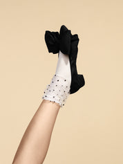 Dotted Tulle Overlay Crew