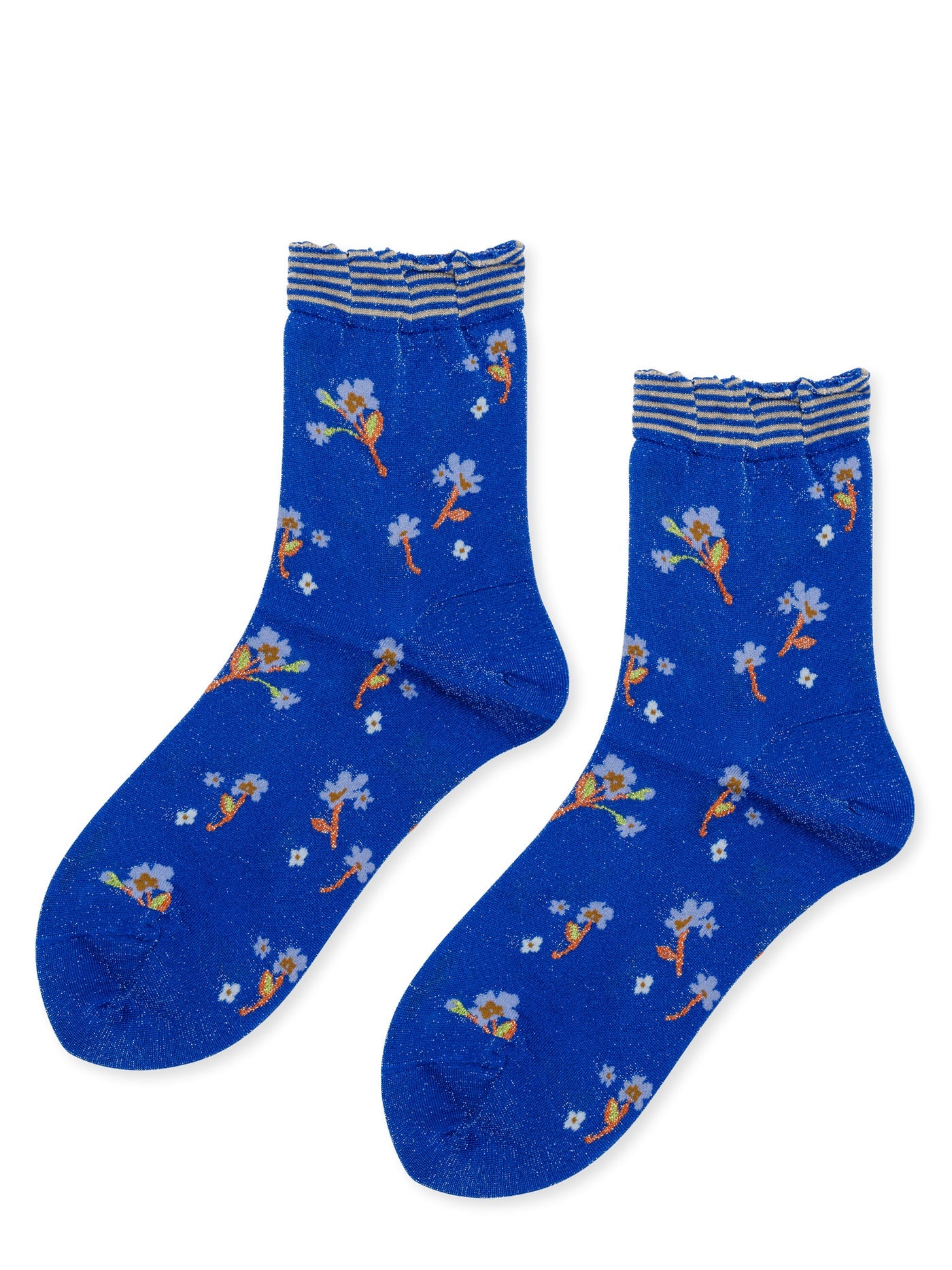Lumiesta Floral Short Crew Sock