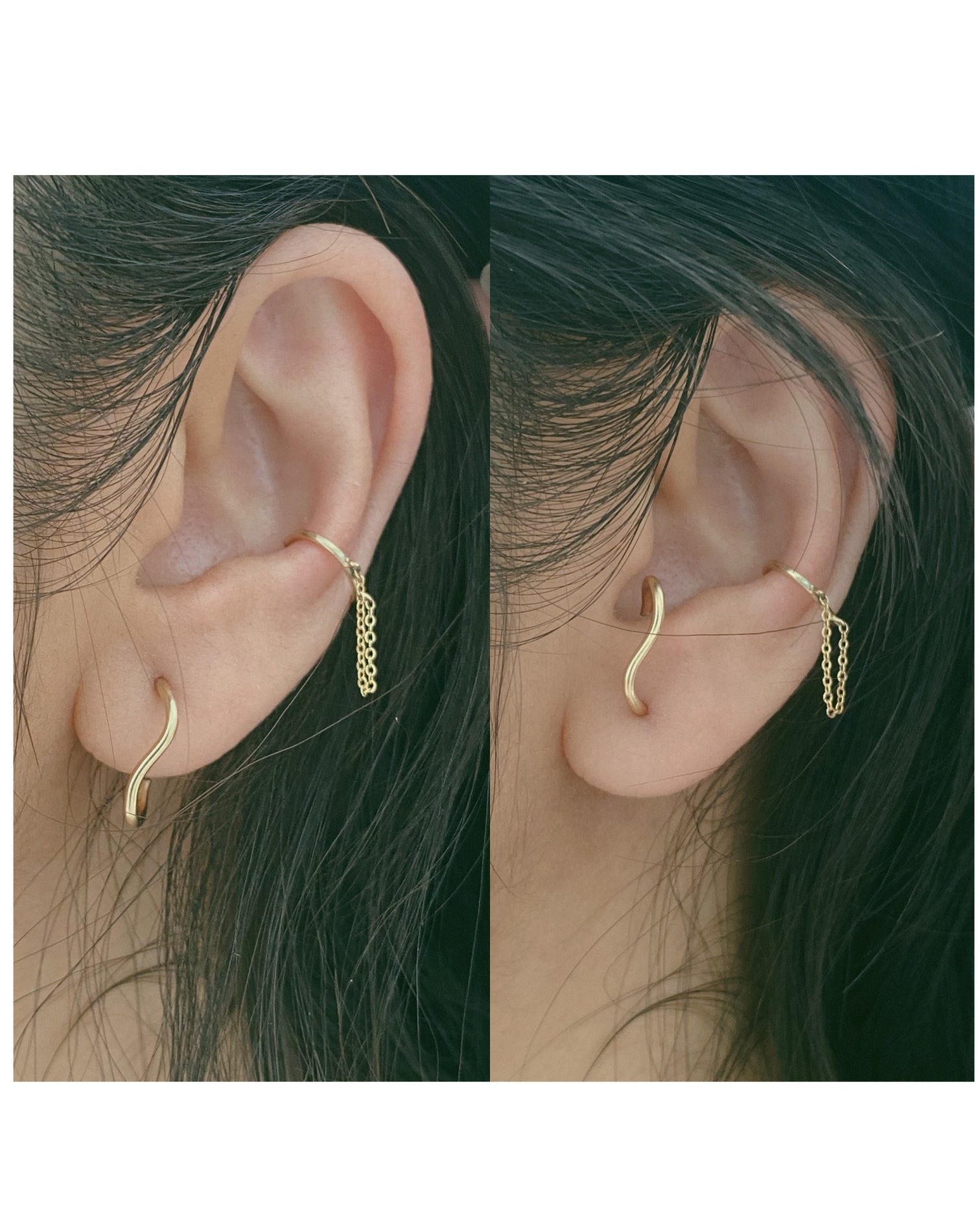 Ripple Earrings - Gold-Fill