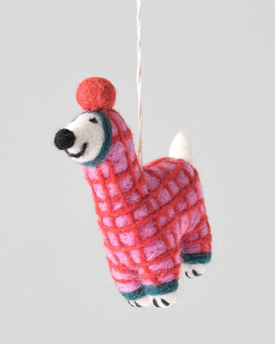Dog Felt Ornament