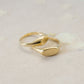 Wyatt Signet Ring - Gold Plated Brass