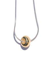 Bead of Light Necklace - Brass/Sterling Silver