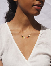 Prisma Necklace - Rose/Lime
