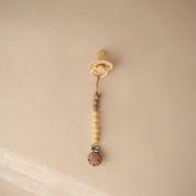 Eva Silicone Pacifier Clip - Muted Yellow
