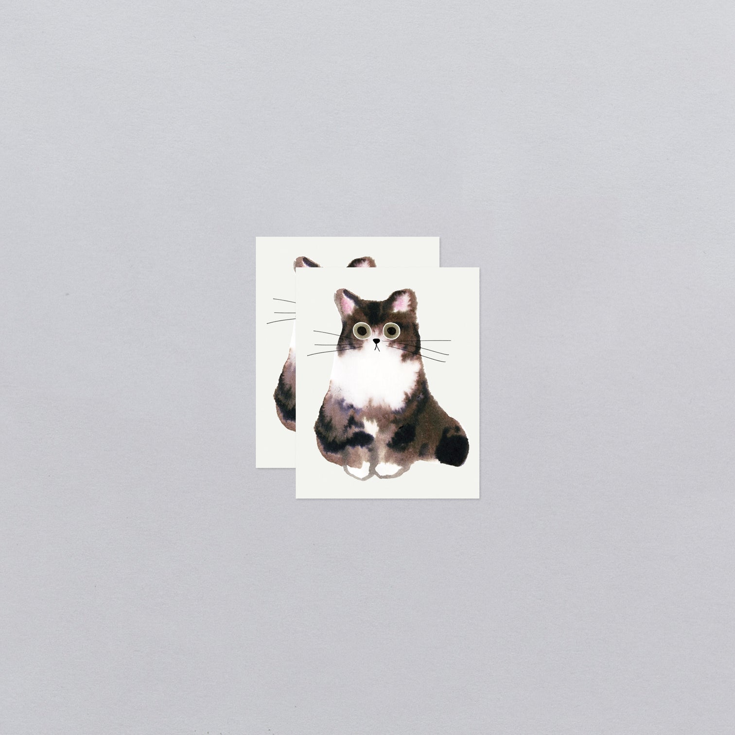 Curious Cat Tattoo Pair