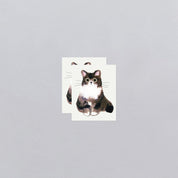 Curious Cat Tattoo Pair
