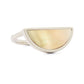 One Half Ring - Honey Mother of Pearl, Sterling Silver