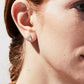 One Half Studs - Turquoise, 14K Yellow Gold