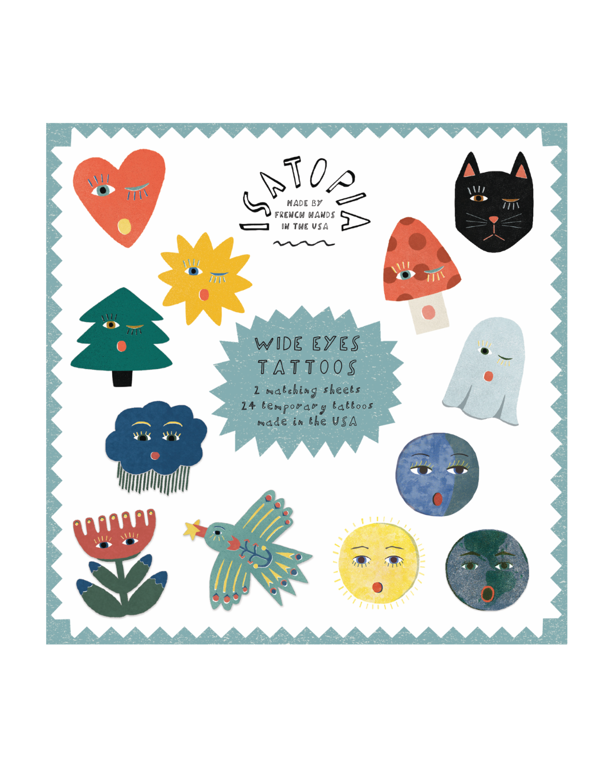 Wide Eyes Tattoo Sheets