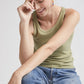 Vintage Rib Tank - Green Fatigues