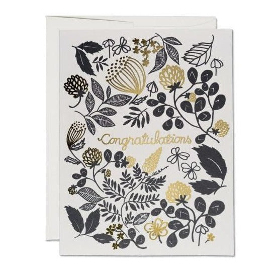 Gold Congratulations Card