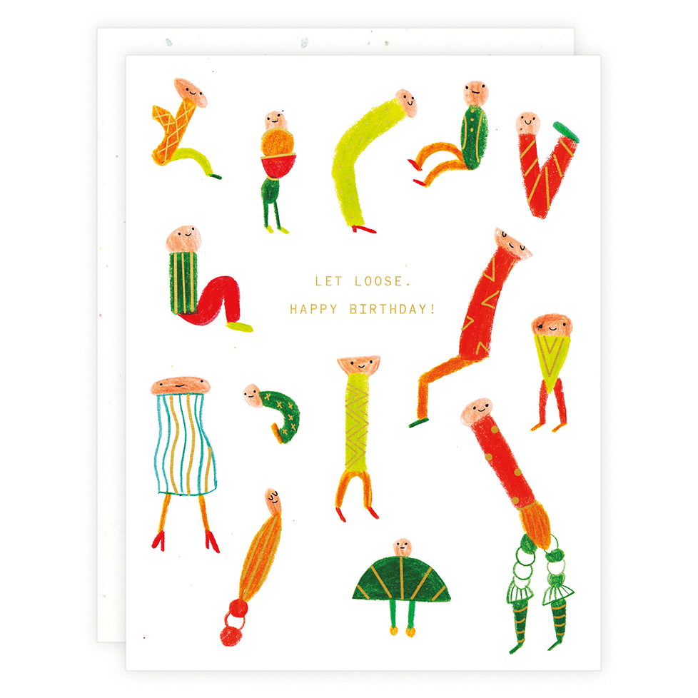 Long Faces Birthday Card