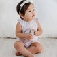 Amelia Romper - Coral Reef + Wisteria