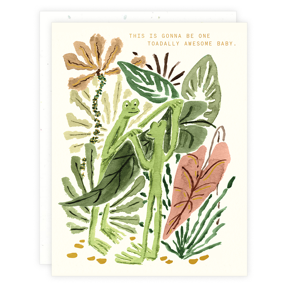 Toads Baby Card