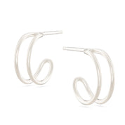 Helio Hoops - Silver