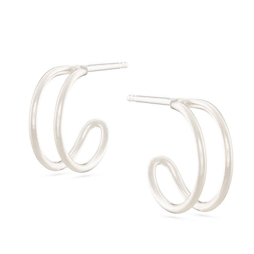 Helio Hoops - Silver