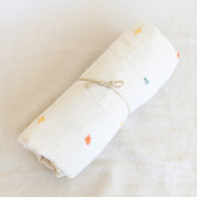 Mushie Muslin Swaddle - Dinosaurs