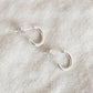 Baleen Silver Oval Hugger Earring