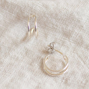 Helio Hoops - Silver