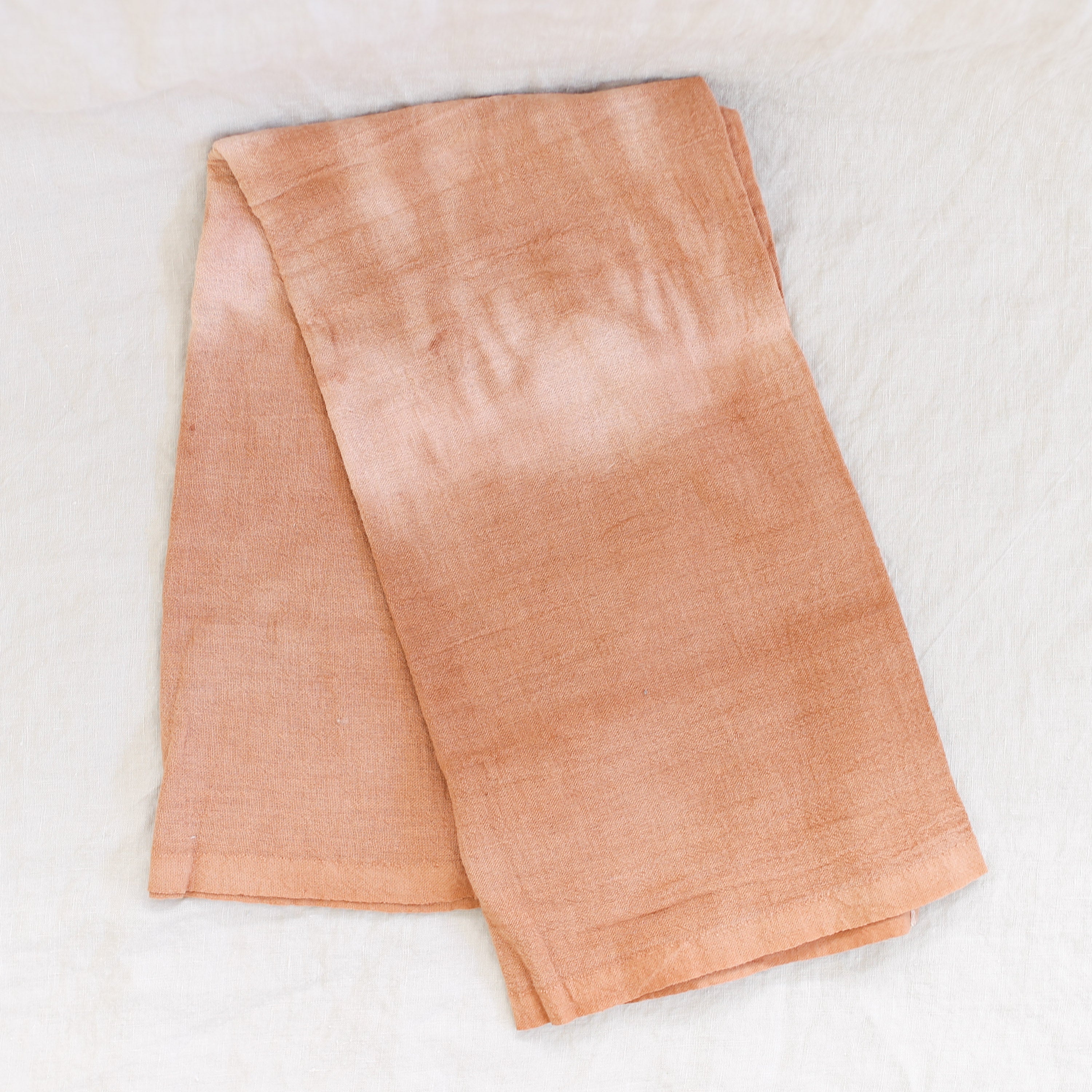 Natural Dye Flour Sack Tea Towel - Cutch