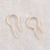 Tiny Latch Earrings - Gold Fill