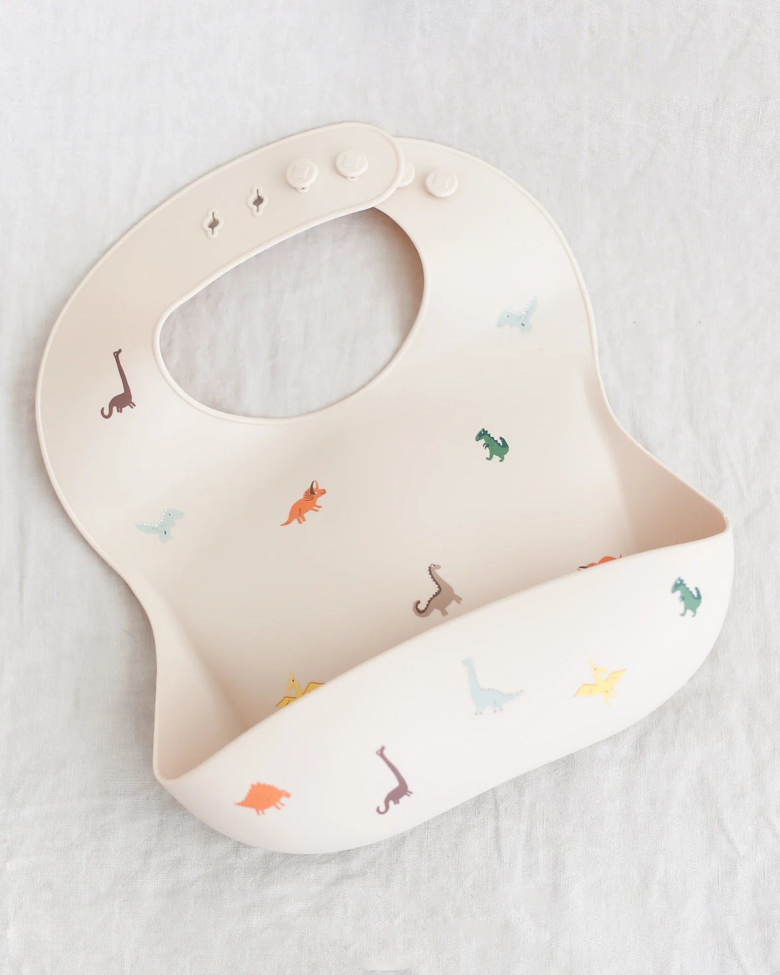 Silicone Baby Bib - Dinosaurs