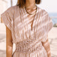 Granada Dress - Bronze Stripe