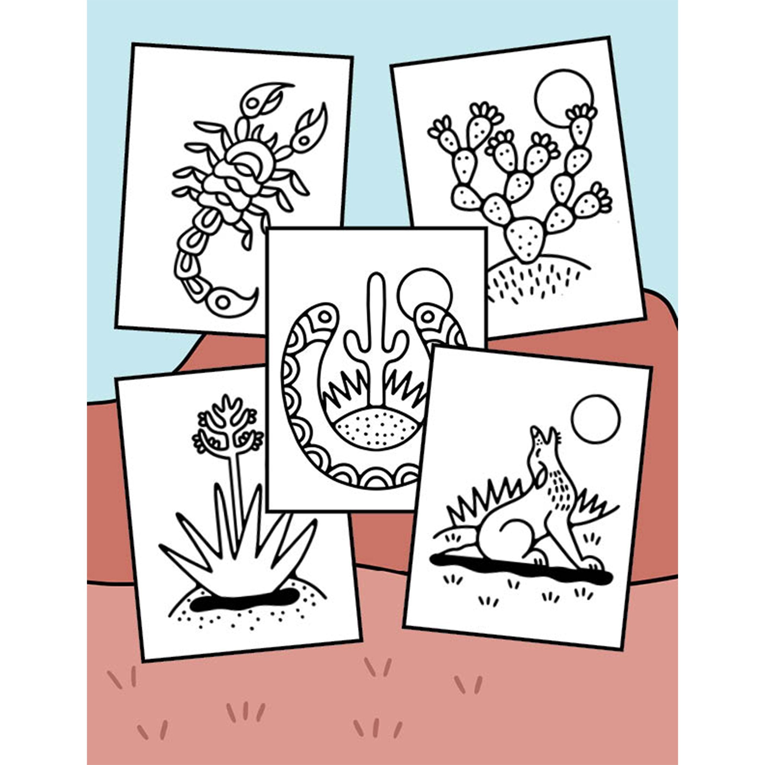 Delightful Desert Coloring Book