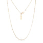 Domino Necklace - Gold