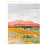 Red Rock Desert Thank You Card